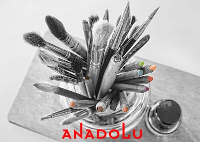 Bardak İçinde Yağlı Boya Malzemeleri Ankara