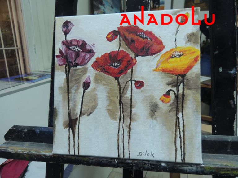 Yağlıboya Çiçek Çizimleri Ankara