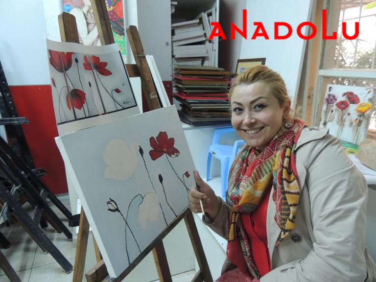 Yağlı boya Çiçek Çizimleri Ankara