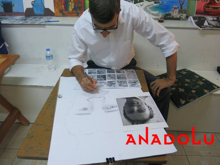 Karakalem Potre Yapan Adam Ankara