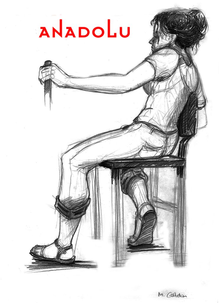 Karakalem Kadın Model Çizimi Ankara