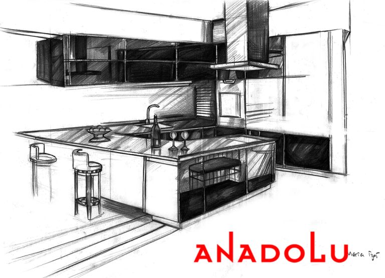 karakalem Mutfak Çizim Örnekleri Ankara