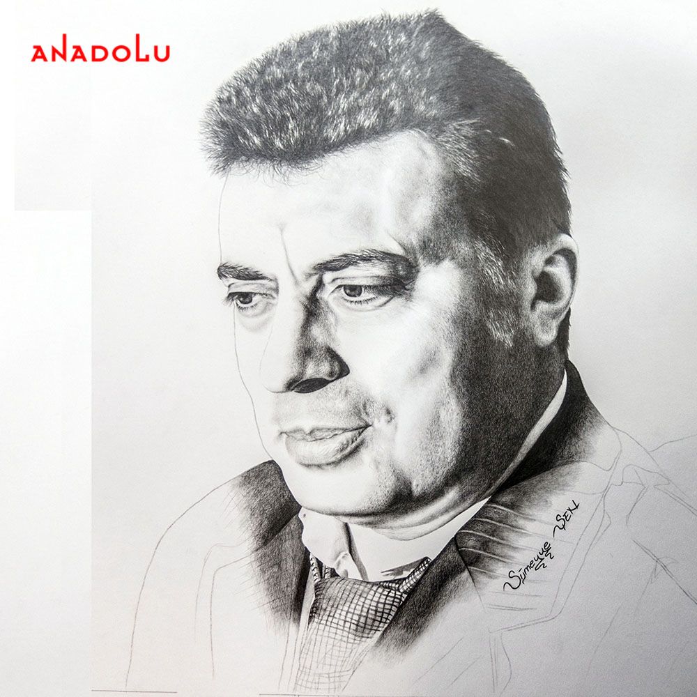 yaşarkarakuzu'nun kara kalem portresi Ankara