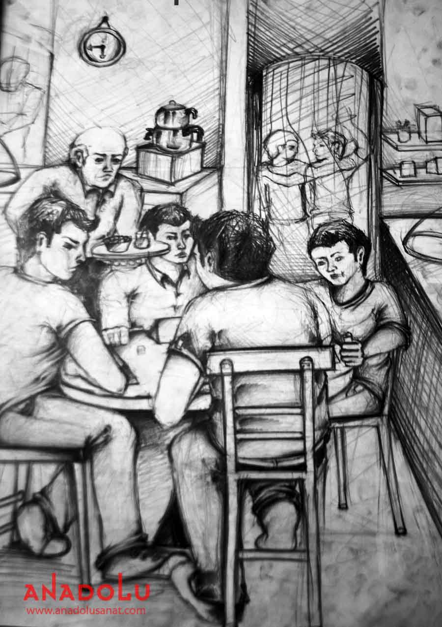 Ankarada Güzel Sanatlar Fakülteleri İçin Kara kalem Çizim Çalışmaları