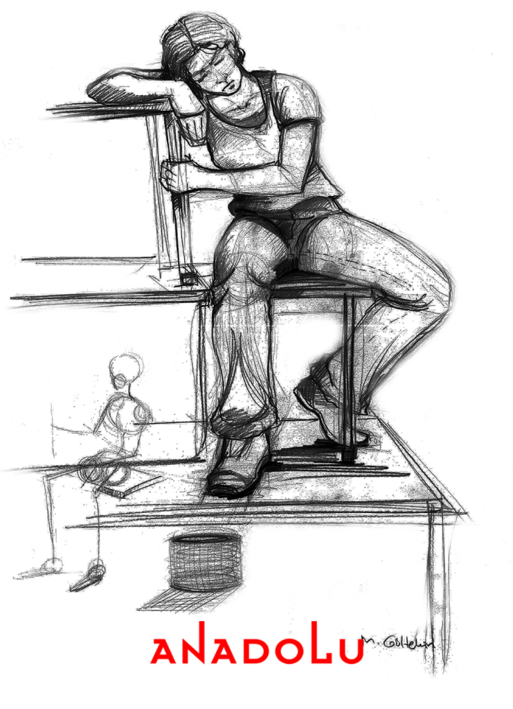 İmgesel Karakalem Model Çalışması Ankara