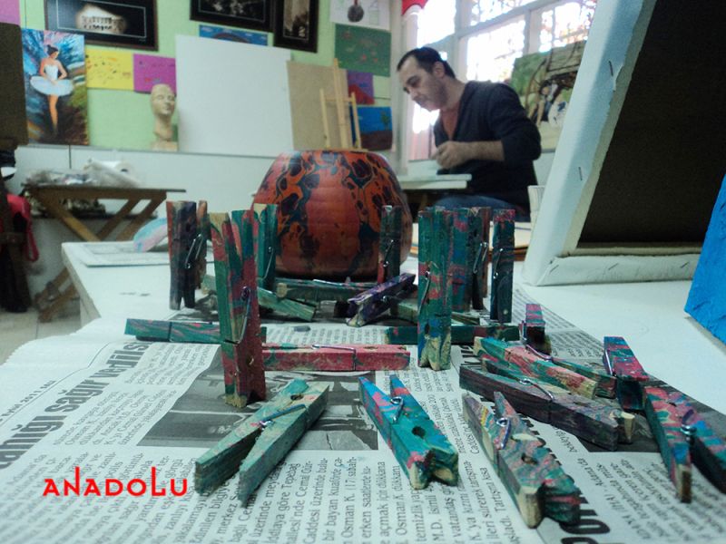 Ebru obje Örnekleri Ankara