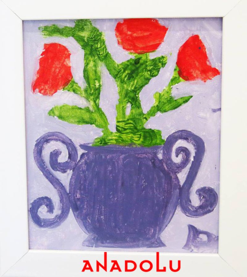 Ankarada Çocuk Sanat Sergisinde