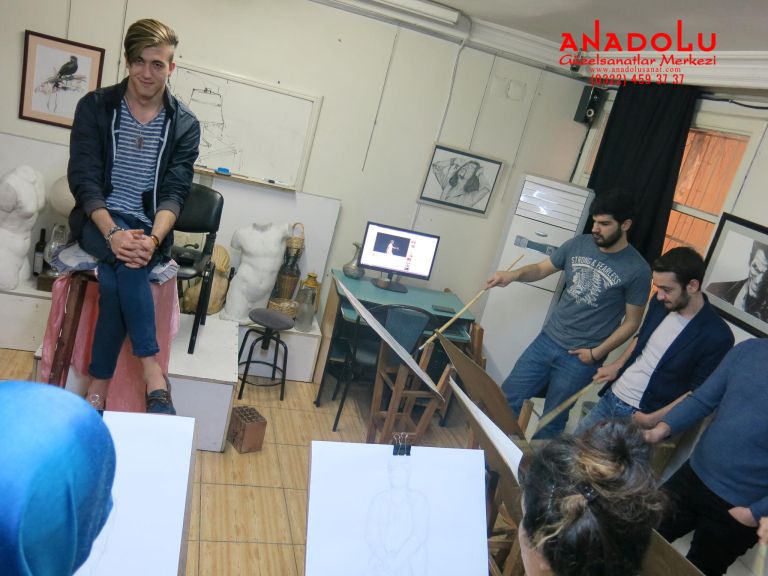 Anadolu Güzel Sanatlarda Modelden Desen Çizimleri Ankara
