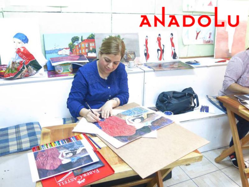 Kuru sulu Boya Çizim Dersleri Hobi Grupları Ankara