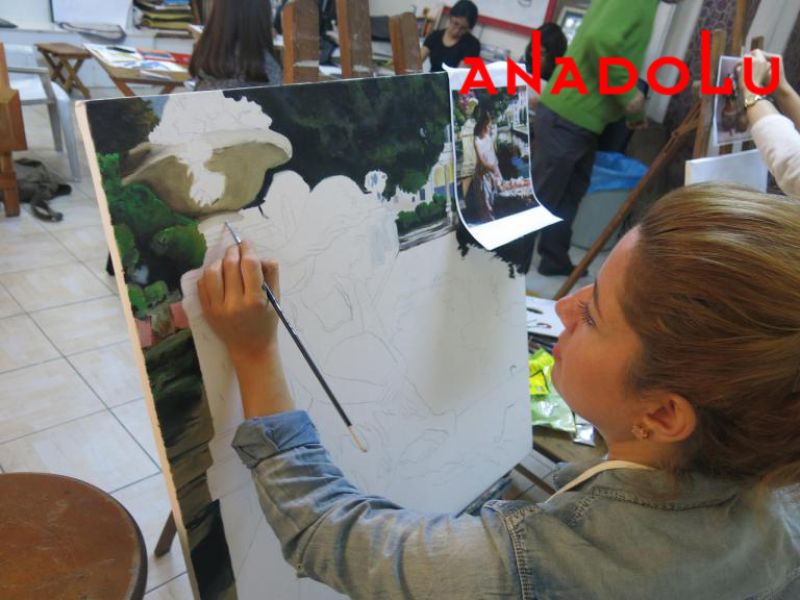 Yağlı boya Manzara Çalışması Ankara